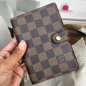 Damier Ebene Small Ring Agenda